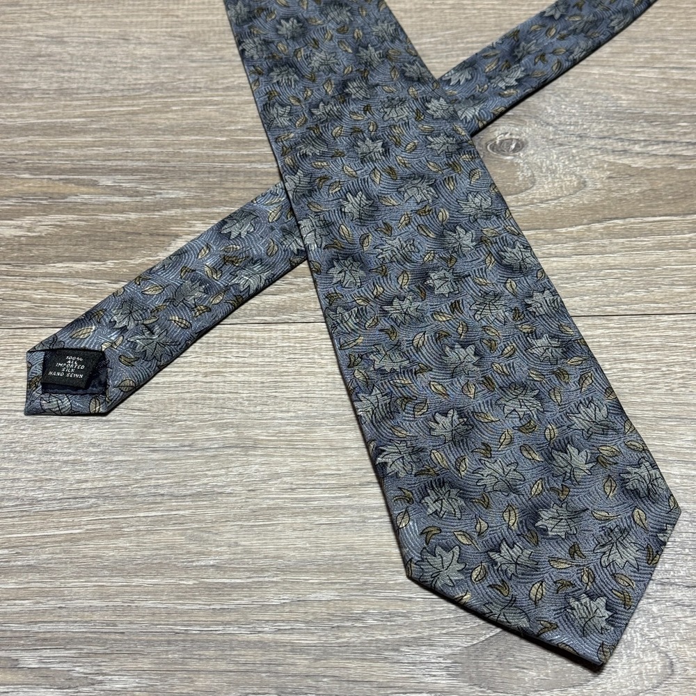 The Nature Conservancy Cecropia Leaf Handmade Luxury 100% Imported Silk Neck Tie